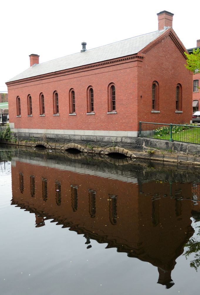 Brick house at Lowell National Historical Park