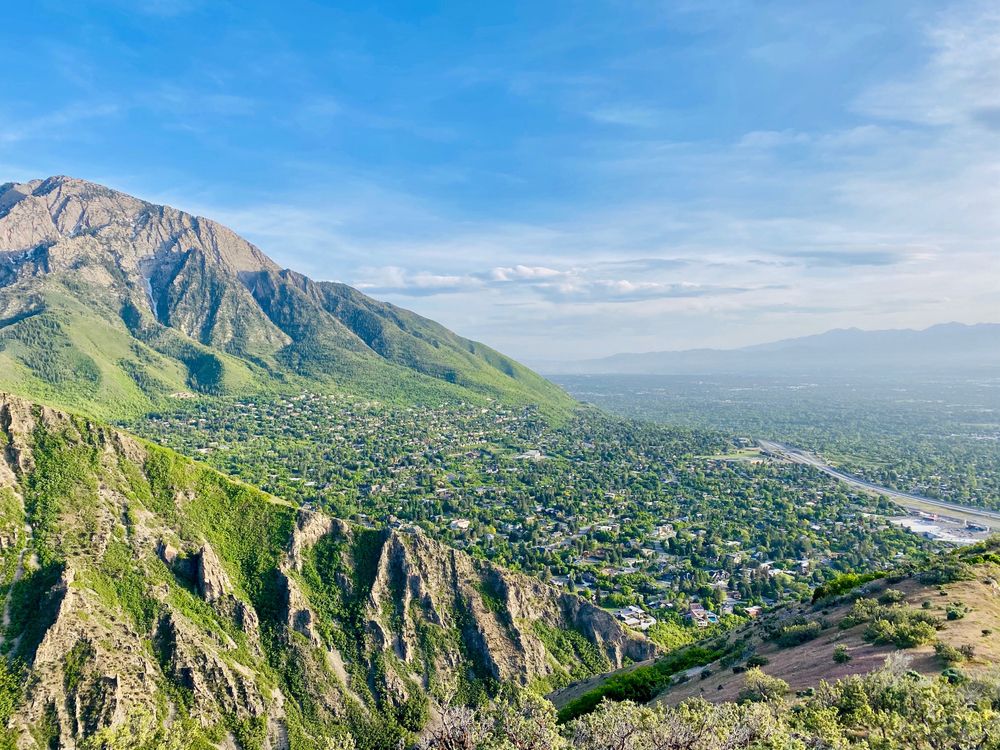 Scenic view from Millcreek Canyon's pipeline trail