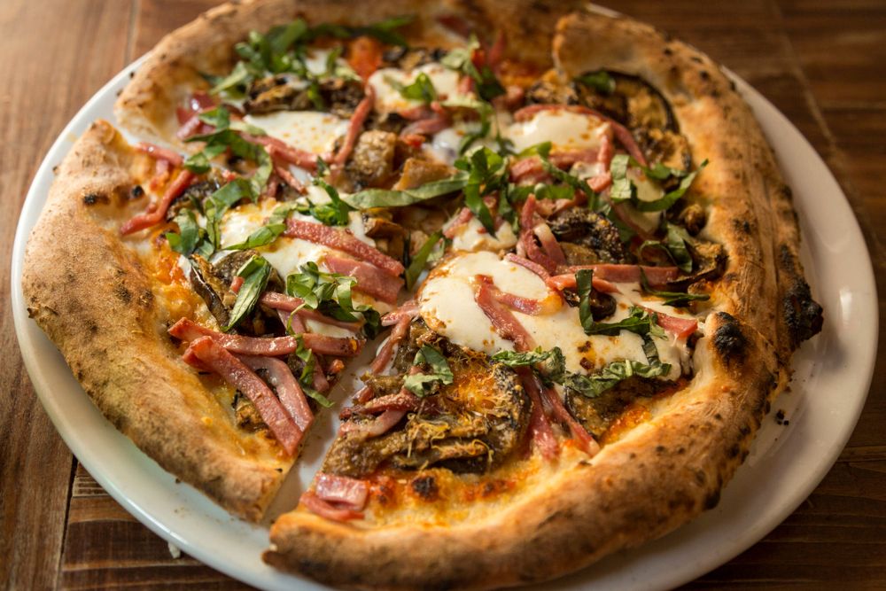 A pizza from Bronx Little Italy