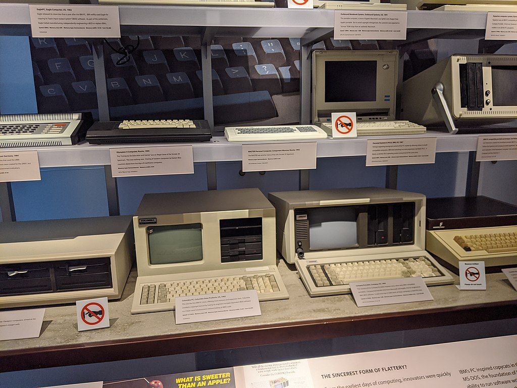 PC Clones exhibit in the Computer History Museum