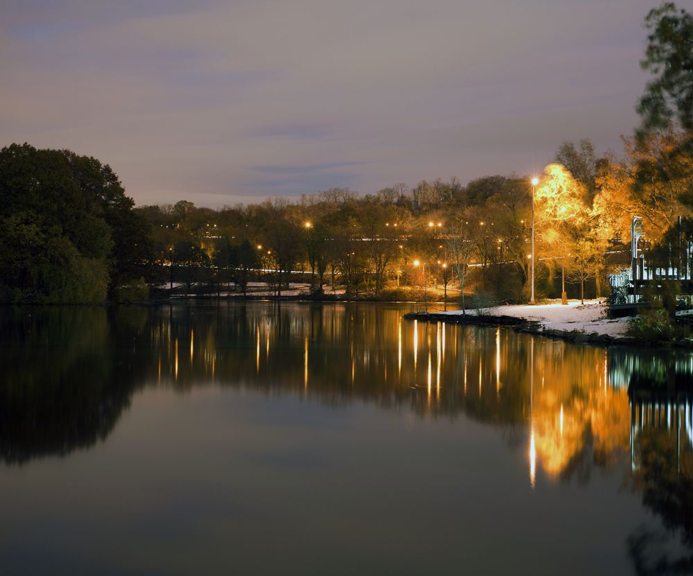 Night scene at Van Cortlandt Park