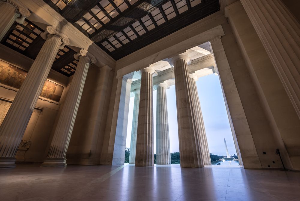 Interior of the Lincoln Memorial