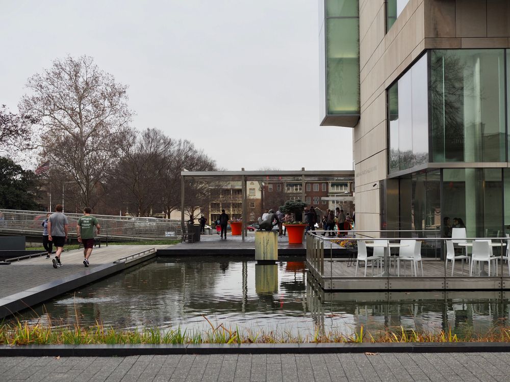 People outside the Virginia Museum of Fine Arts