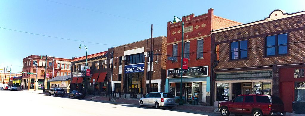 Shops along Downtown Mineral Wells