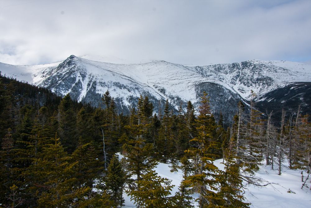 Scenic view of Huntington Ravine