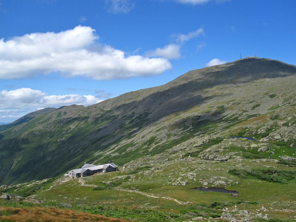 View of the Lakes of the Clouds hut