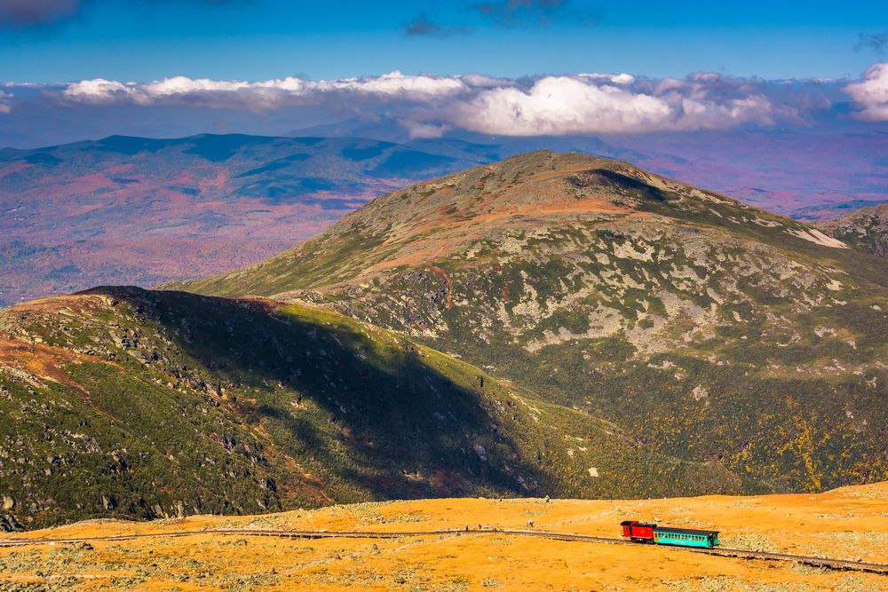 Gorgeous mountain views from Mount Washington Cog Railway