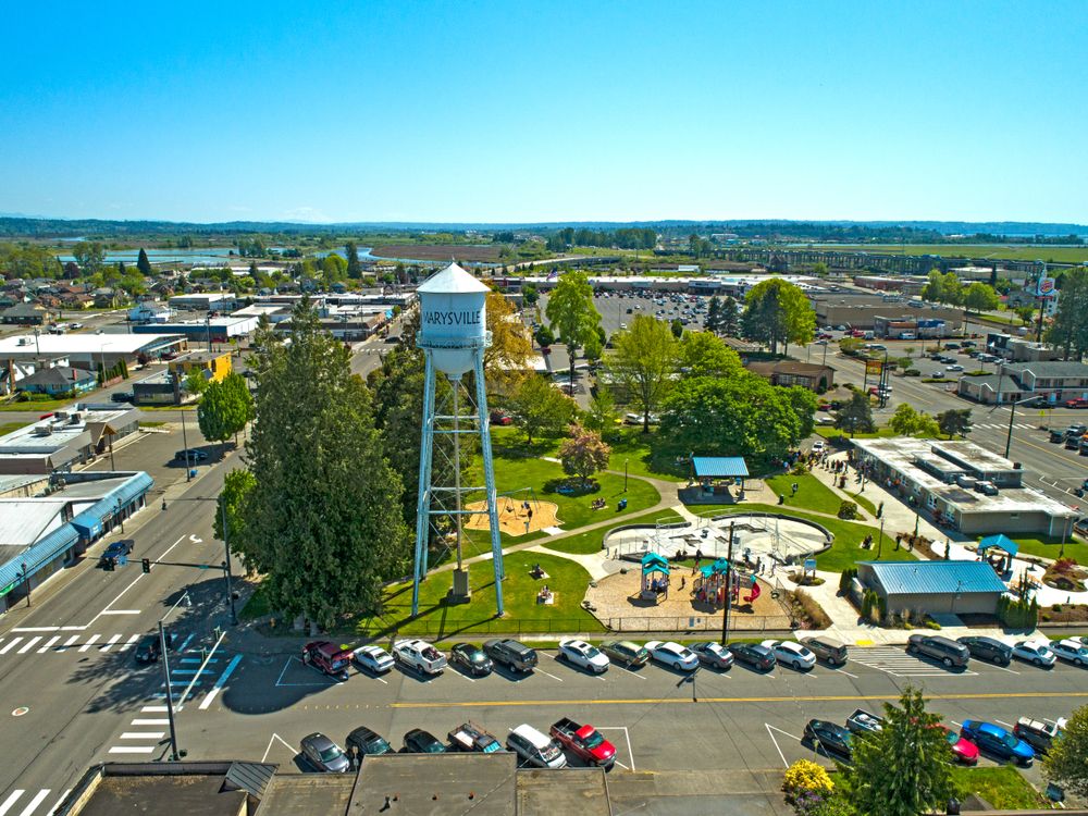 Aerial view of Comeford Park