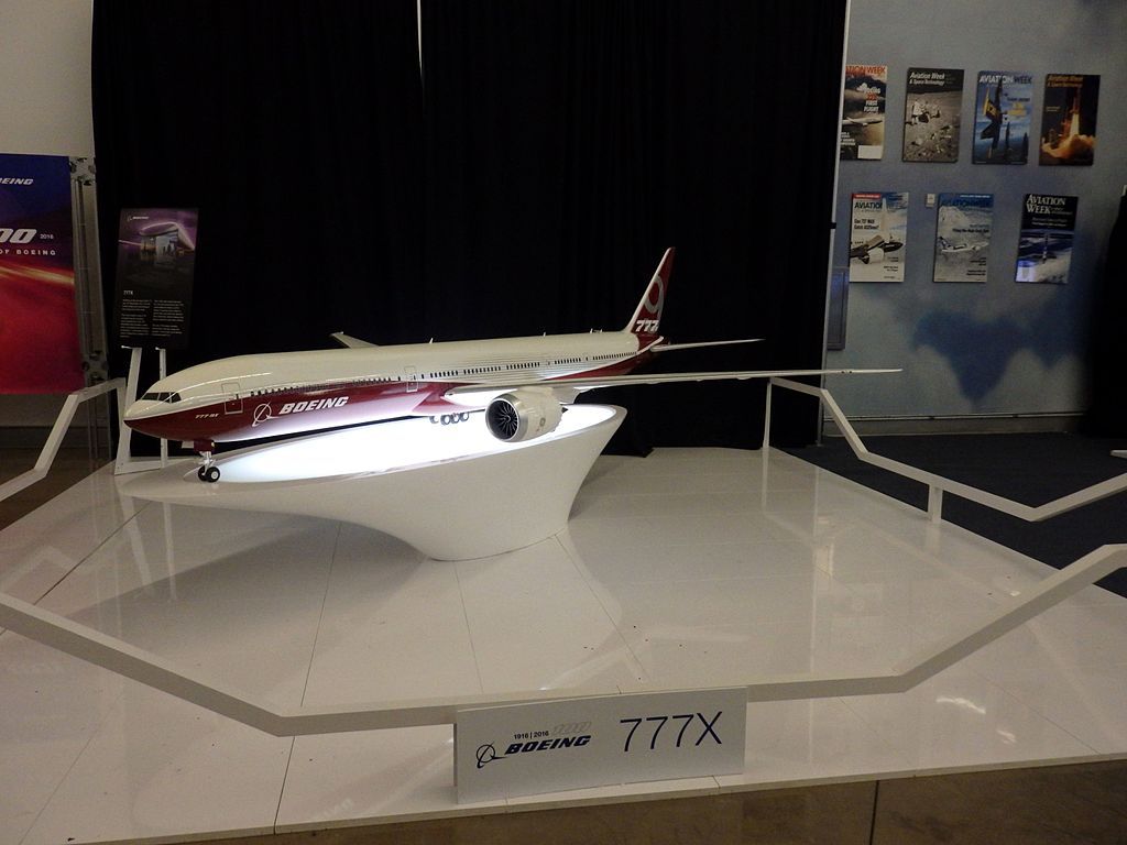 Boeing plane model in Future of Flight Aviation Center