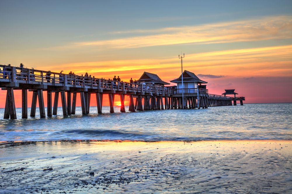 View of Naples Beach pier
