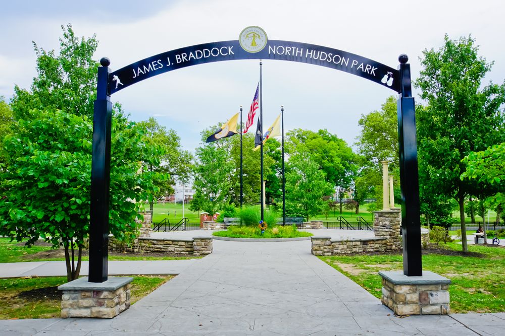Entrance archway of James J. Braddock Park