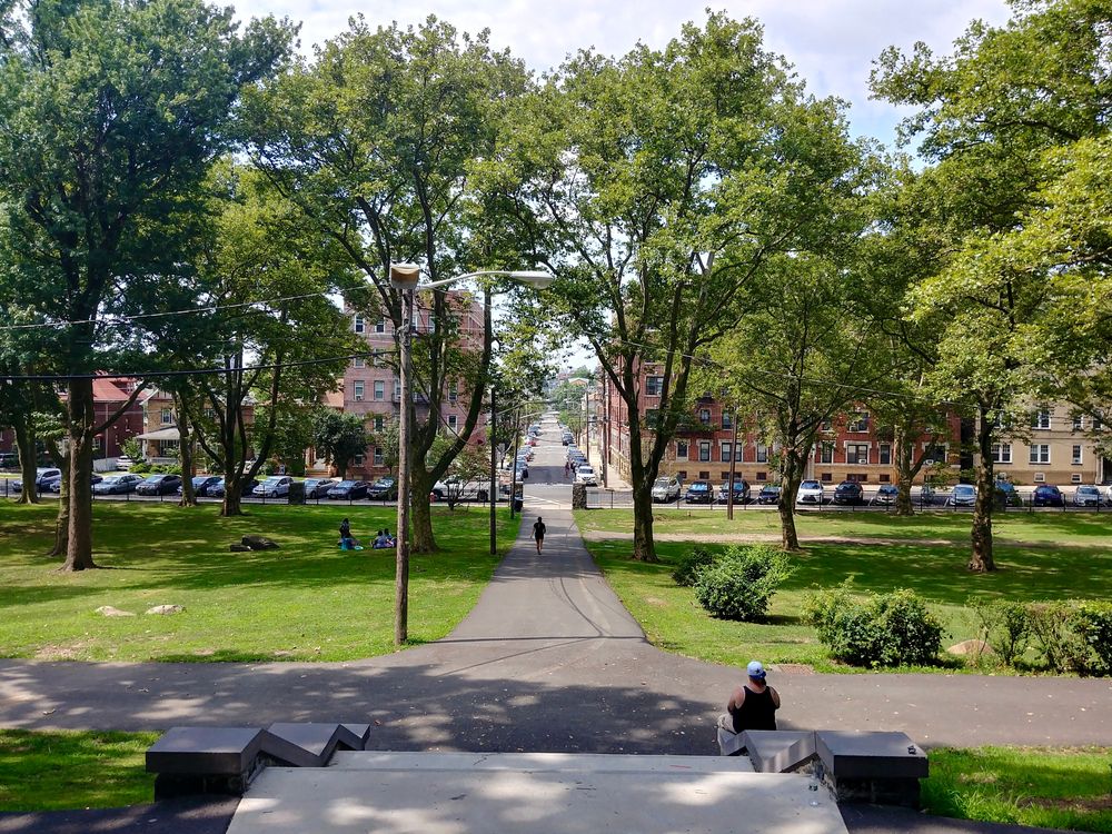 Paved trail at James J. Braddock Park