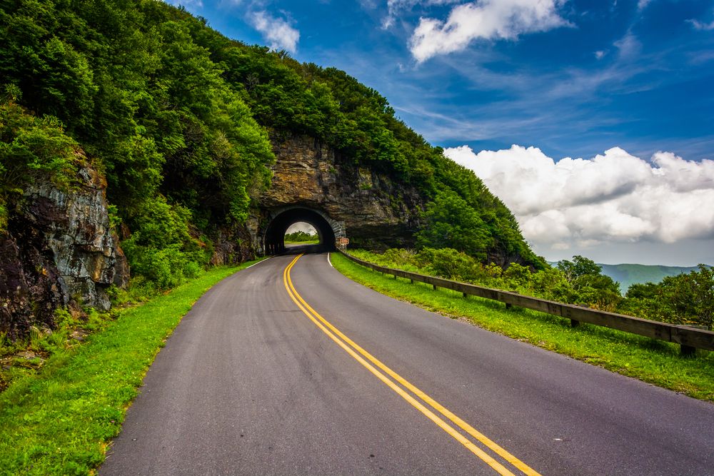 Tunnel along Blue Ridge Parkway