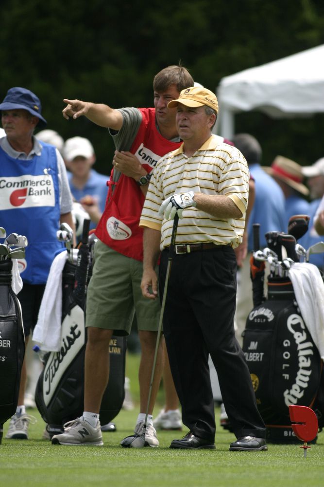 Golf players at Eisenhower Park
