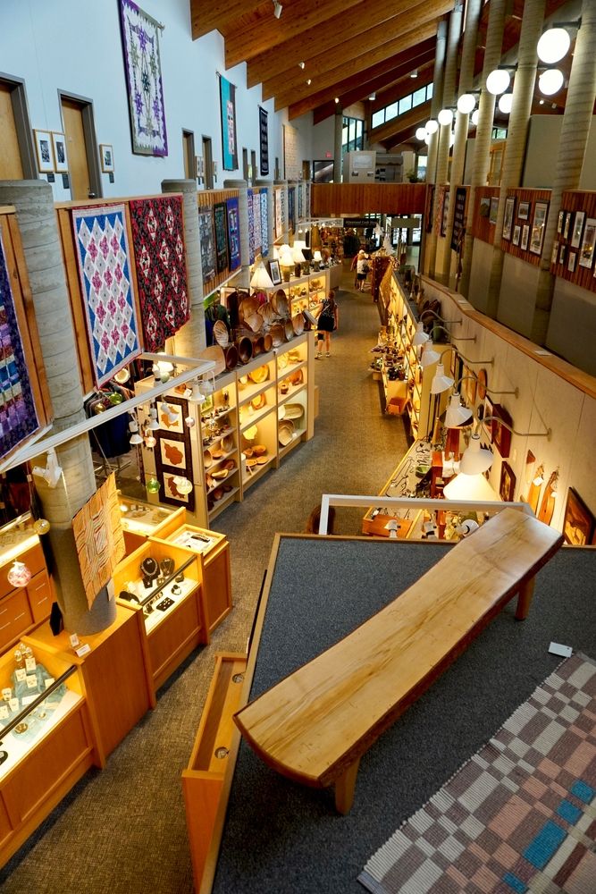 Interior of the Folk Art Center