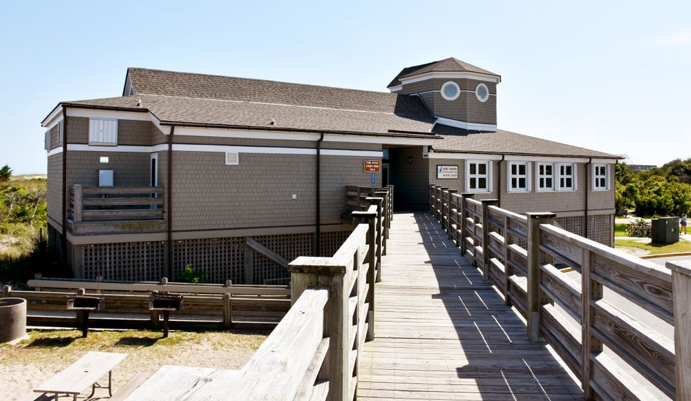 Visitor center of Fort Fisher State Recreation Area