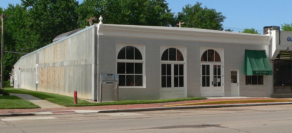 Side view of Kregel Windmill Factory Museum's exterior