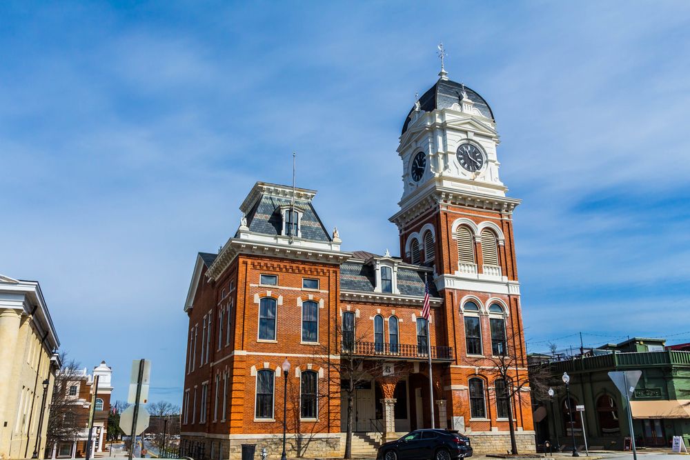 Exterior of the Historic Newton County Courthouse