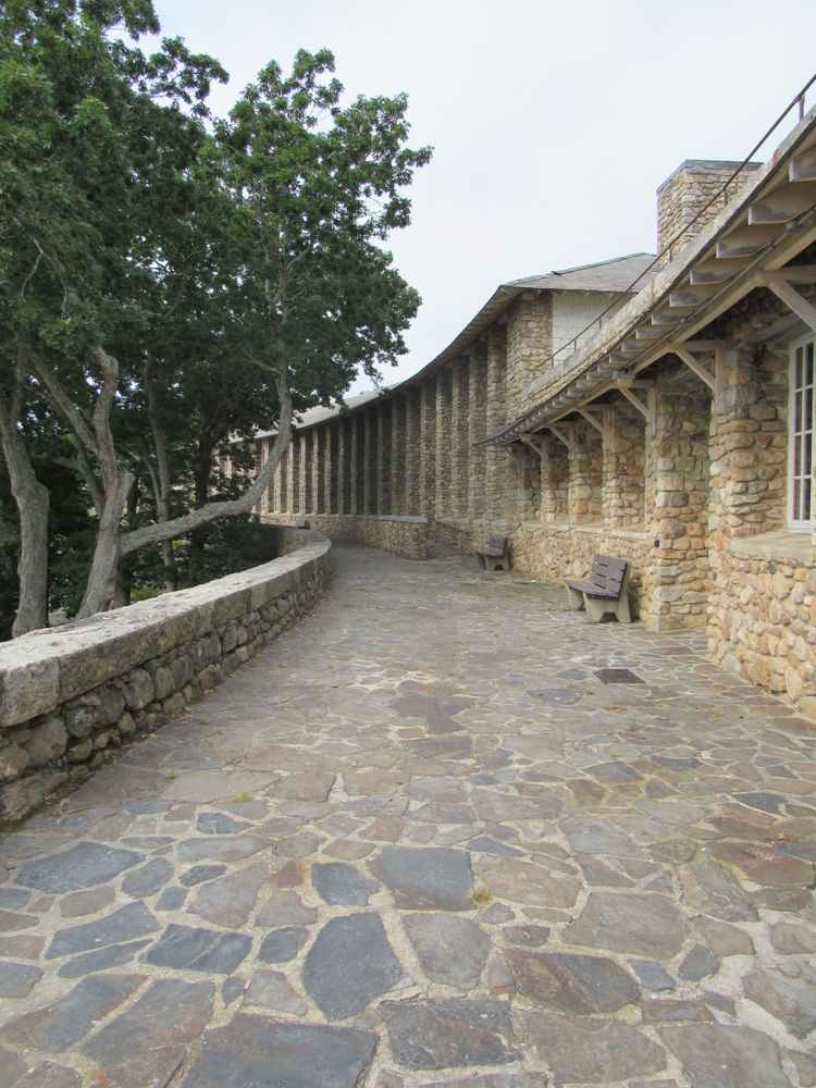 Old cobblestone house at Rocky Neck State Park