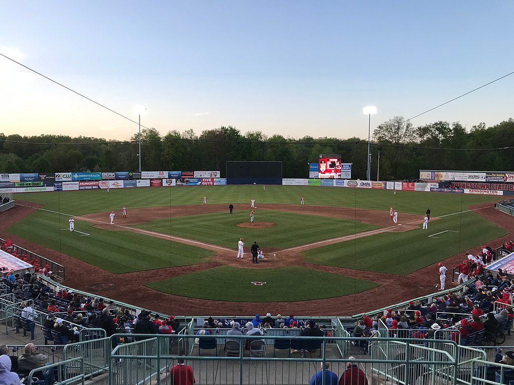 A baseball game at Eastwood Field
