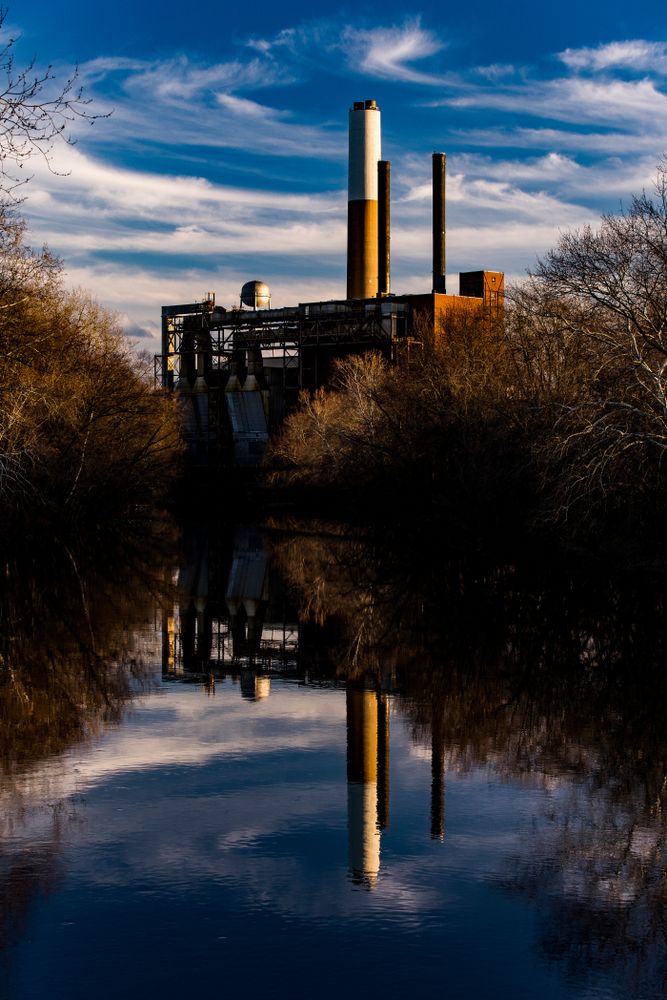 The calm waters of Mahoning River