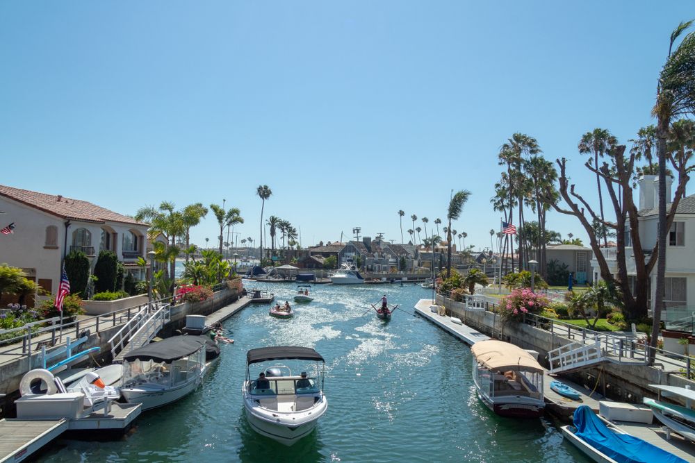 Daytime view of Naples Canal