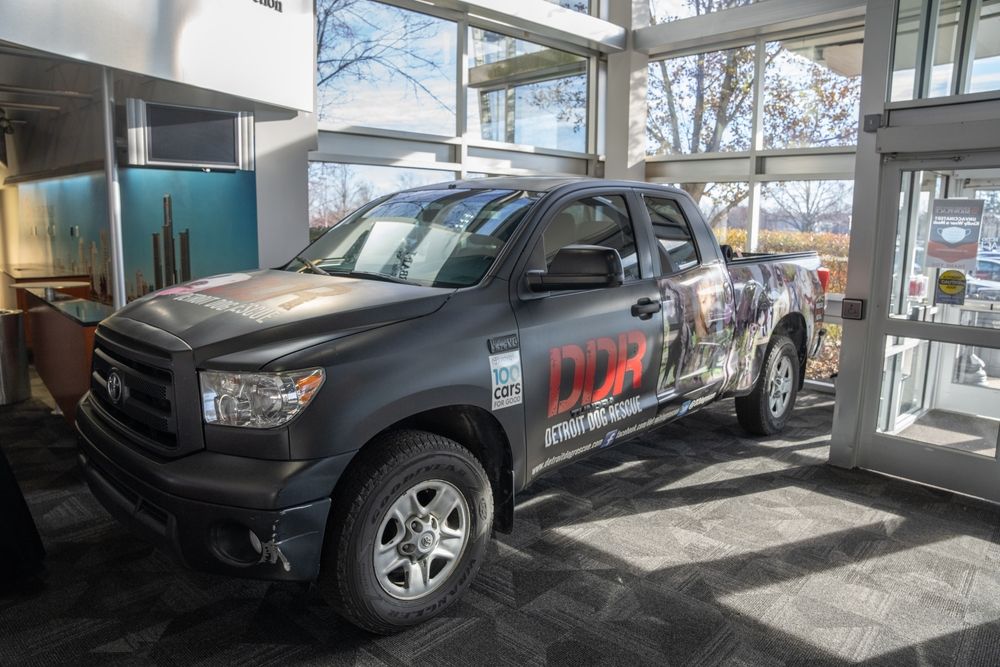 Vehicle displayed in Suburban Collection Showplace