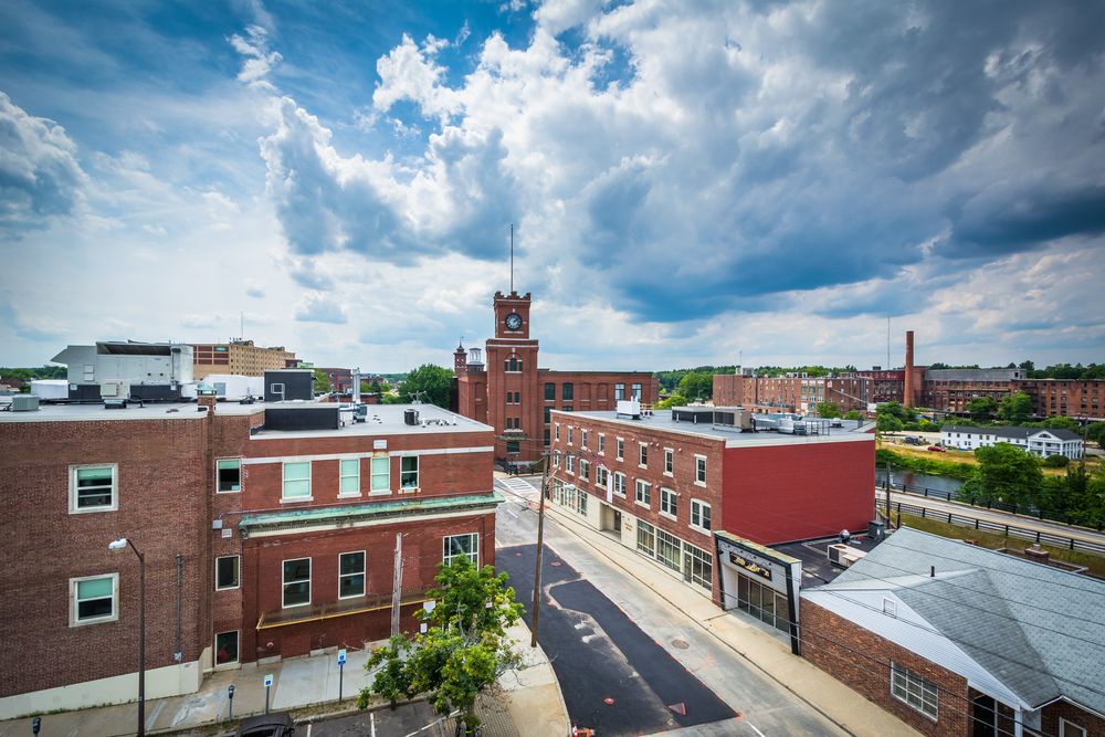 Aerial view of Downtown Nashua
