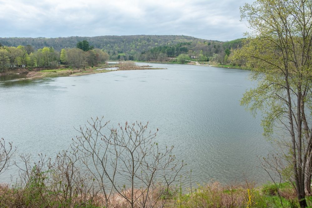 Aerial view of Upper Delaware River