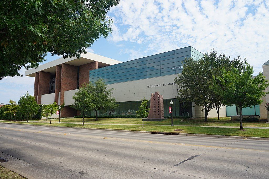 Facade of the Fred Jones Jr. Museum of Art