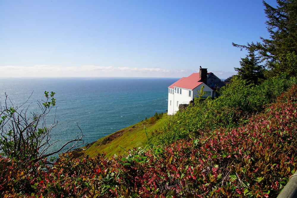 A house on a cliff at Cape Foulweather