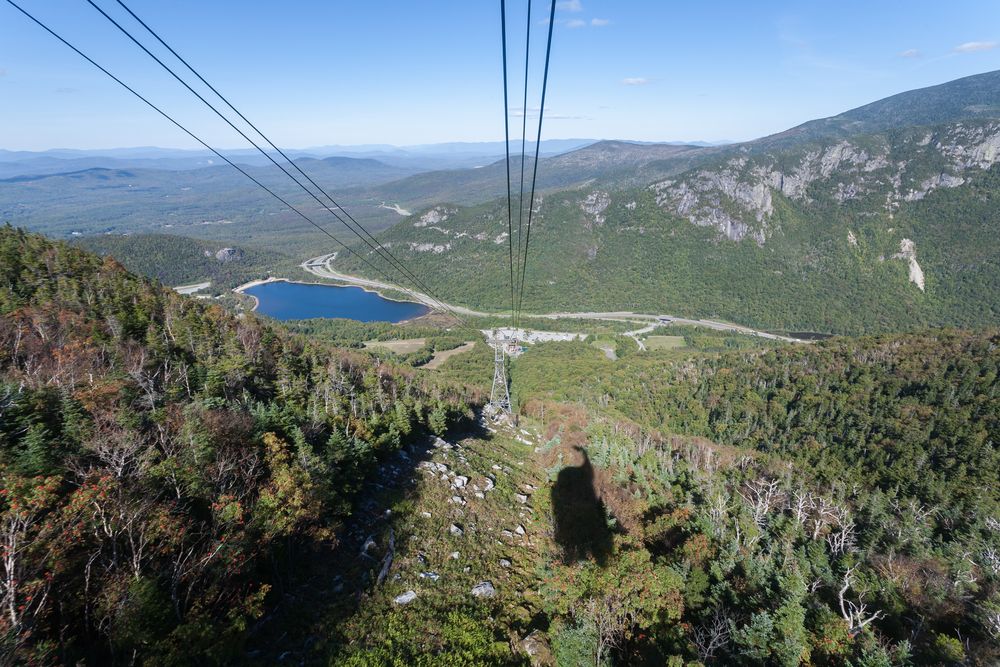 Scenic view from Cannon Mountain Aerial Tramway