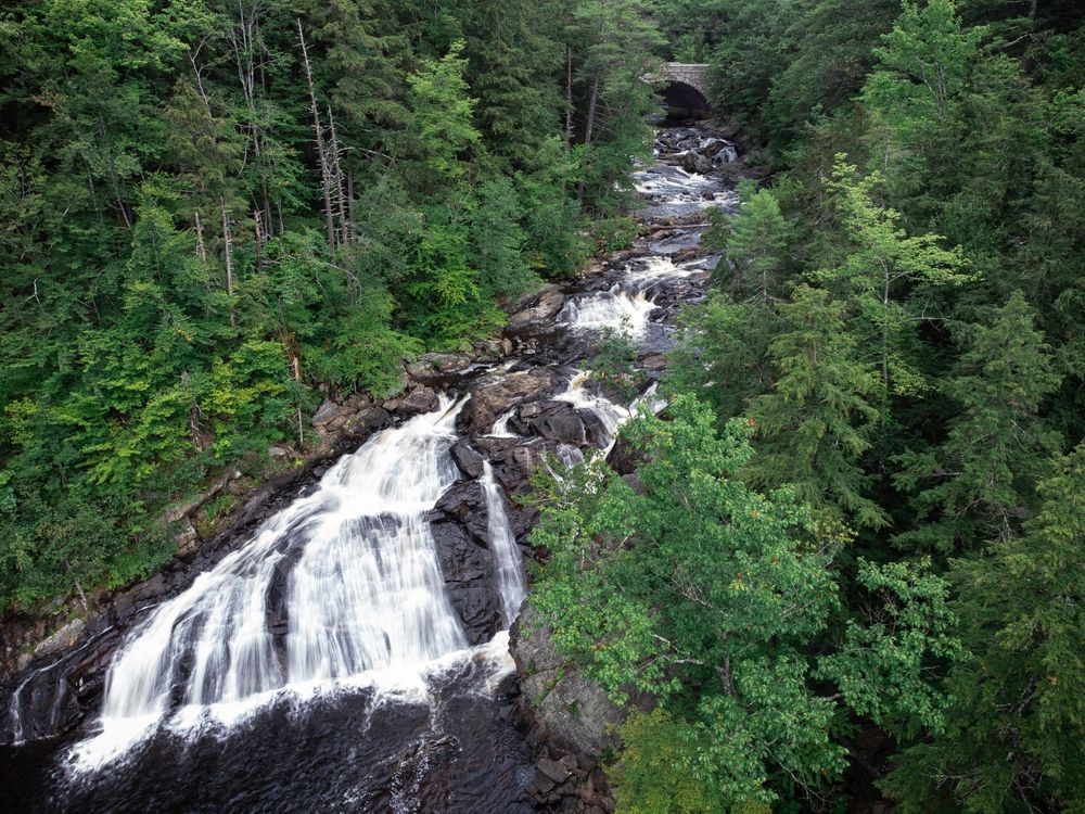 Aerial view of Profile Falls