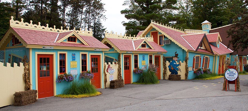 Colorful houses at Story Land