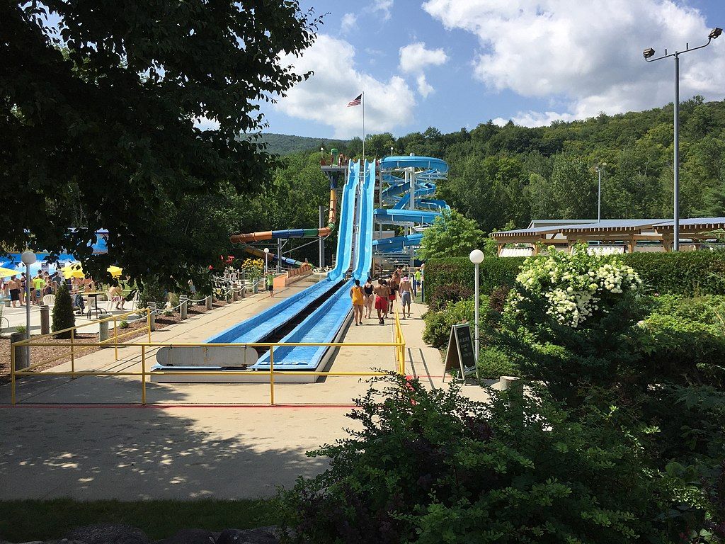 A waterslide at Whale's Tale Waterpark
