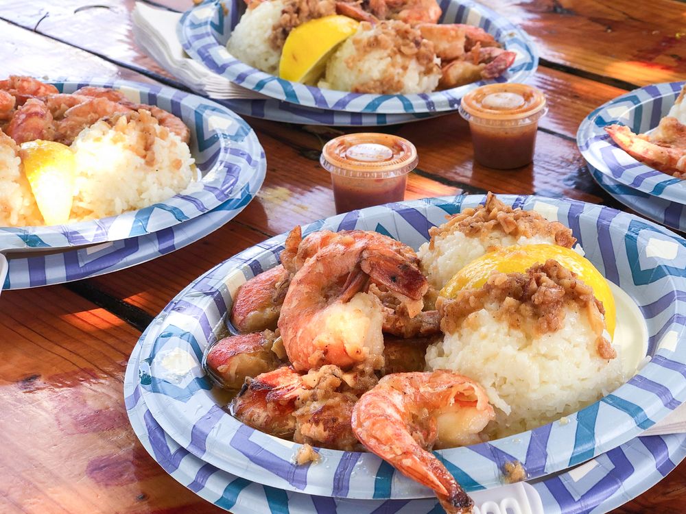 Shrimp dishes from Giovanni's Shrimp Truck
