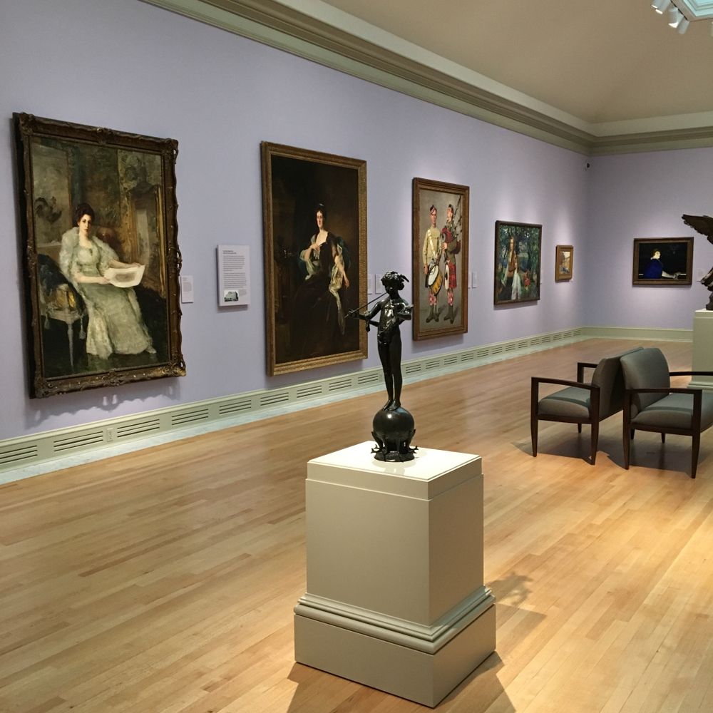 Art pieces in the Chrysler Museum of Art