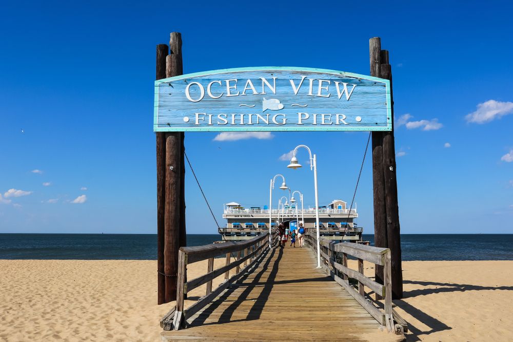 Fishing pier at Ocean View Beach