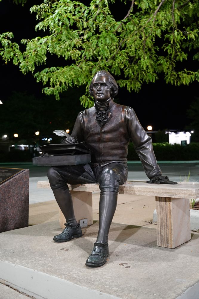Thomas Jefferson statue at Neenah