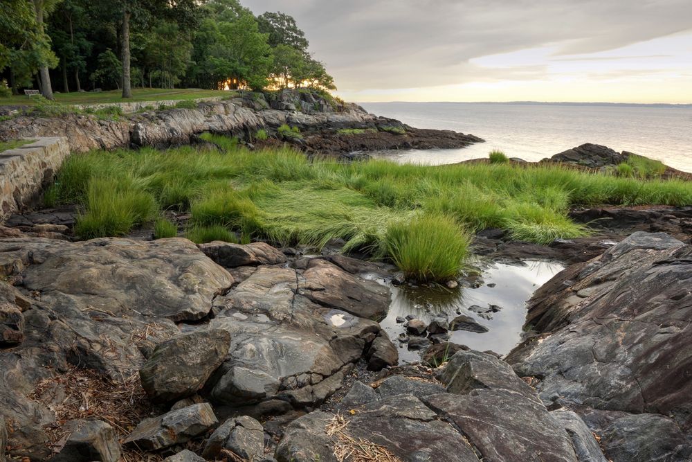Rocky coast of Larchmont Manor Park