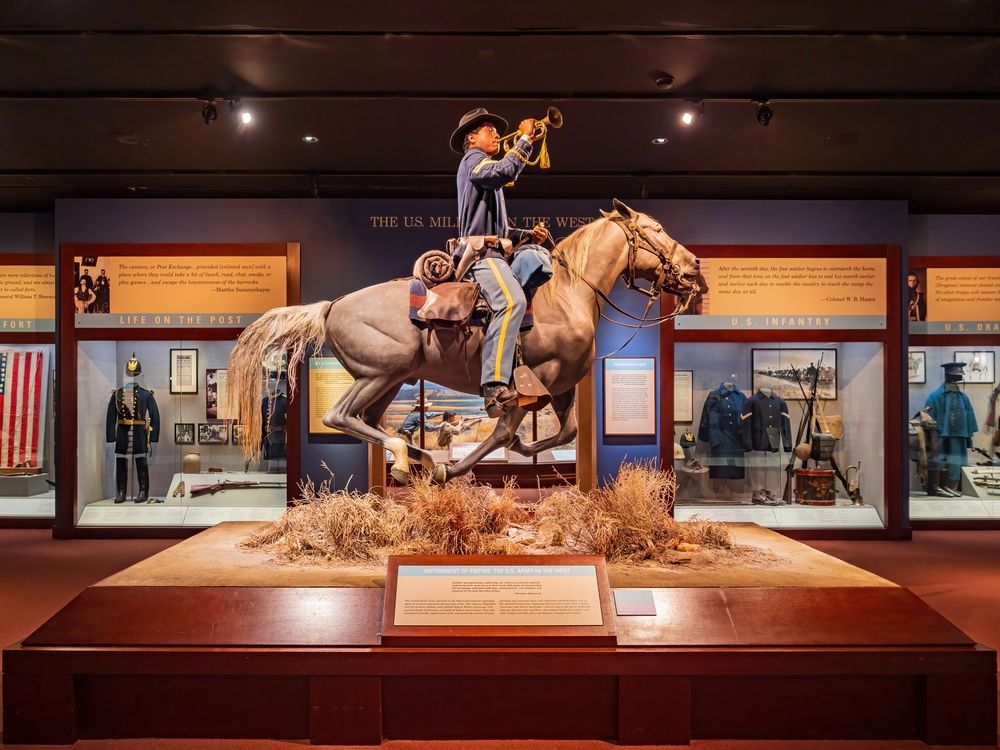 Cowboy sculpture in National Cowboy and Western Heritage Museum
