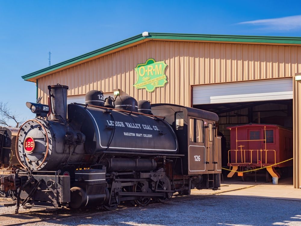 Exterior of Oklahoma Railway Museum