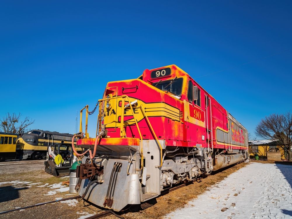 A locomotive at Oklahoma Railway Museum