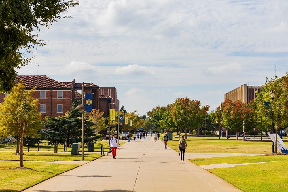 The grounds of University of Central Oklahoma