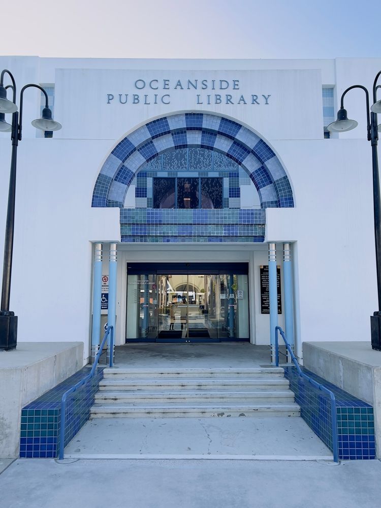 Exterior of the Oceanside Public Library