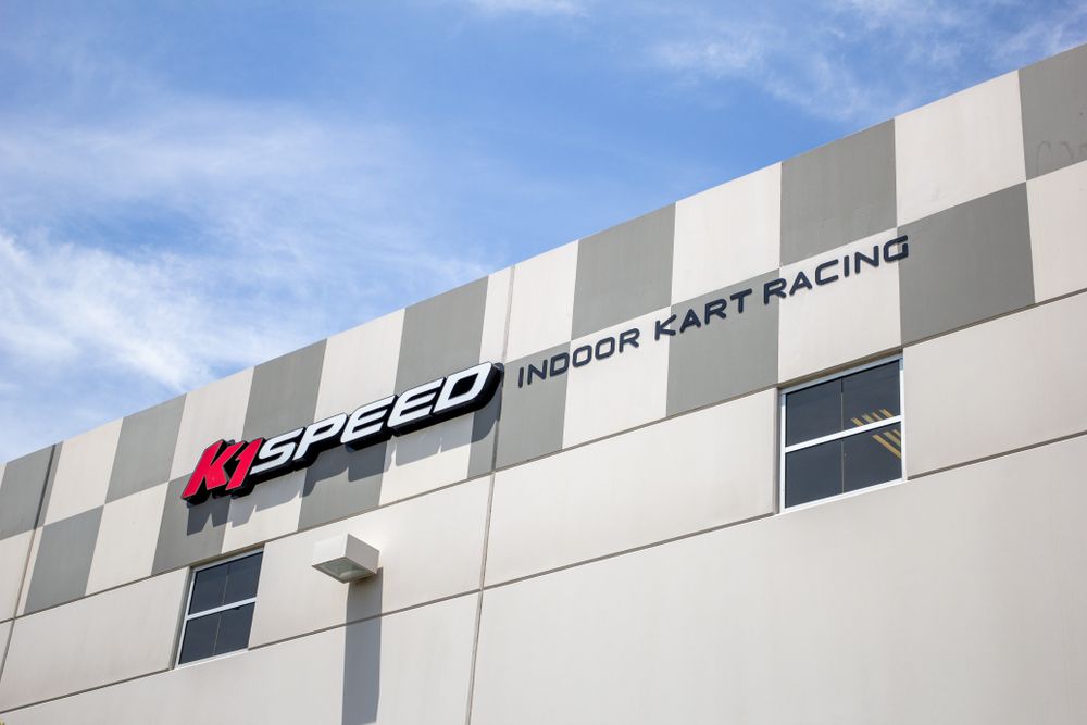 Building sign of K1 Speed Ontario
