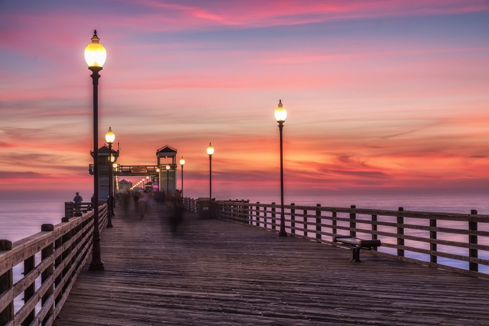 Walkway of Oceanside pier