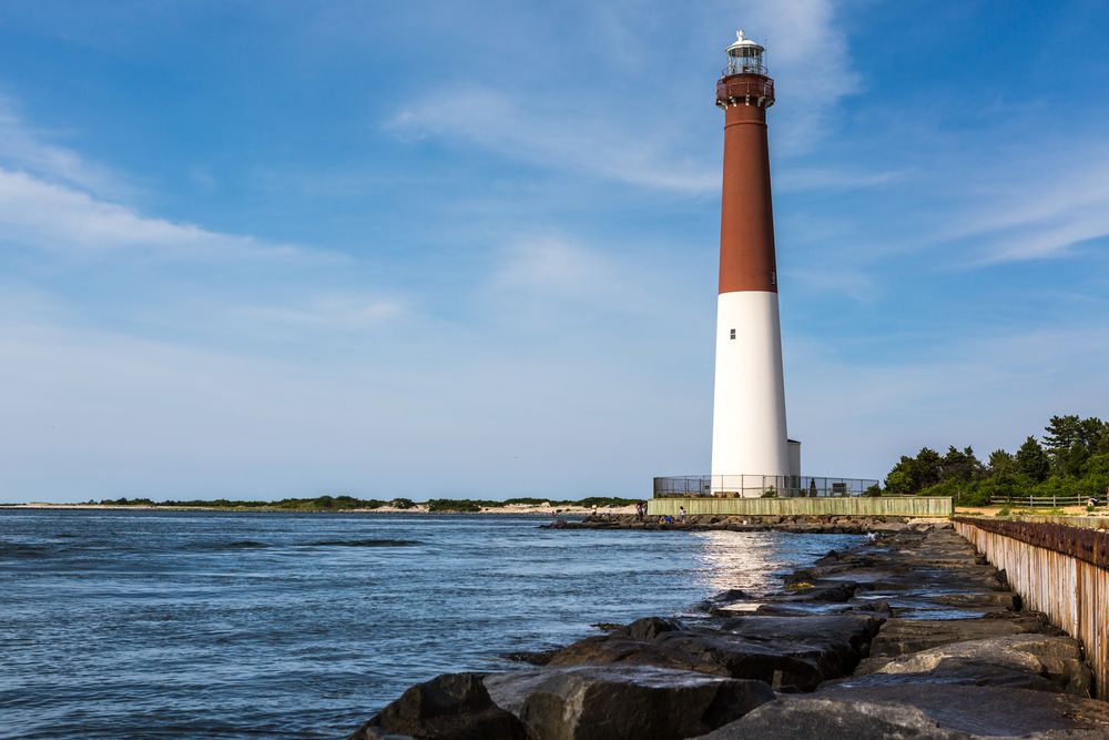 Daytime view of Barnegat Lighthouse