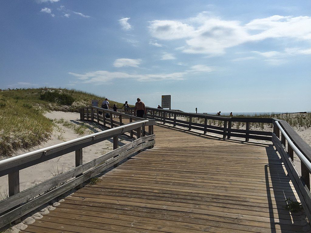 Boardwalk of Island Beach State Park