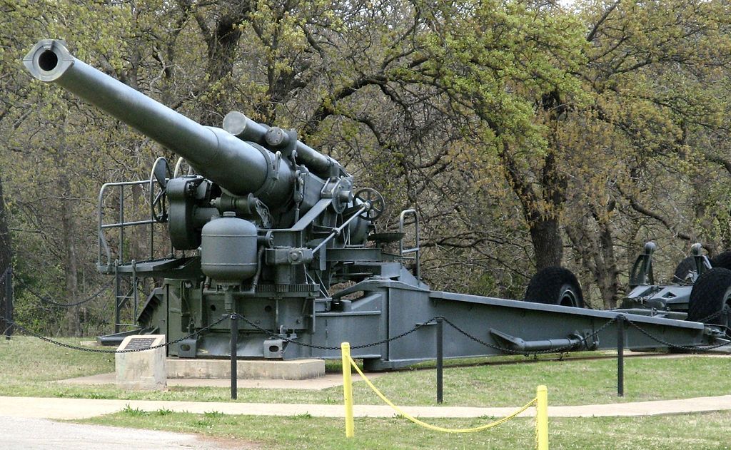 Coastal defense gun at 45th Infantry Division Museum